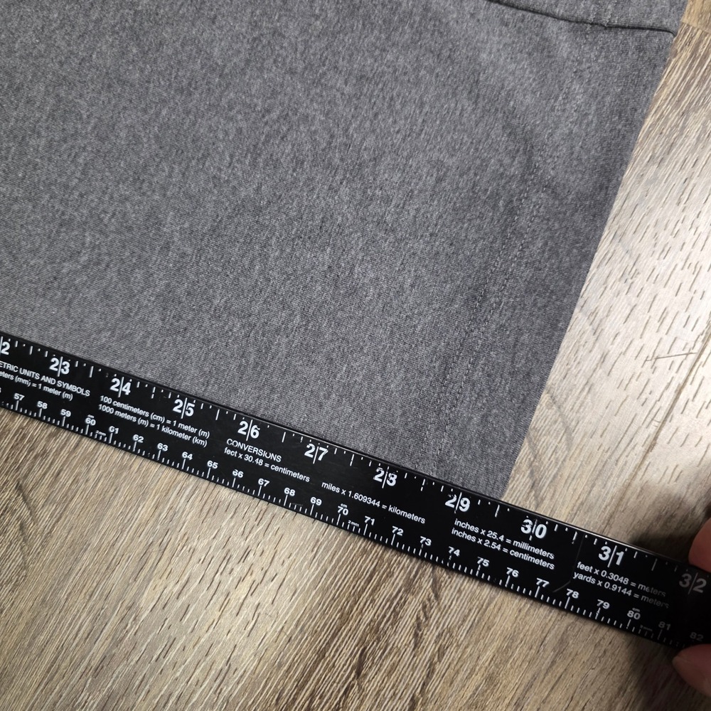 Croft & Barrow M Straight Leg Knit Pants Womens Gray Charcoal Heather Stretch - Picture 2 of 10